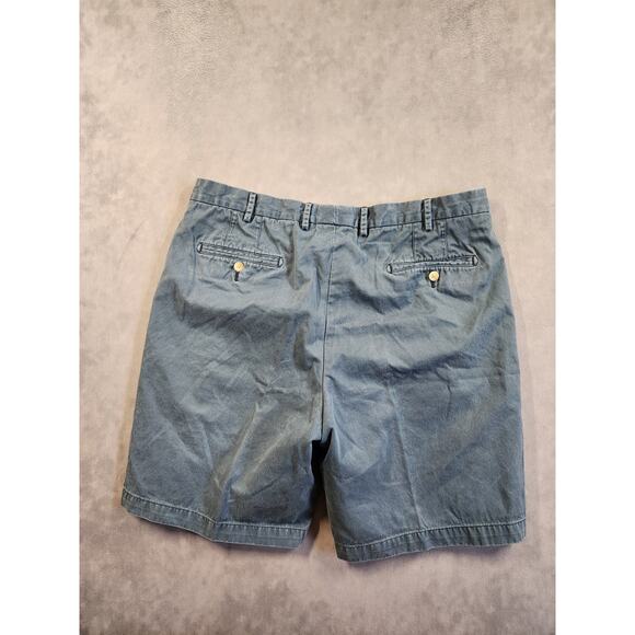 Peter Millar Shorts Mens Size 38 Blue Casual Golf Chino Flat Front Preppy - Picture 4 of 9